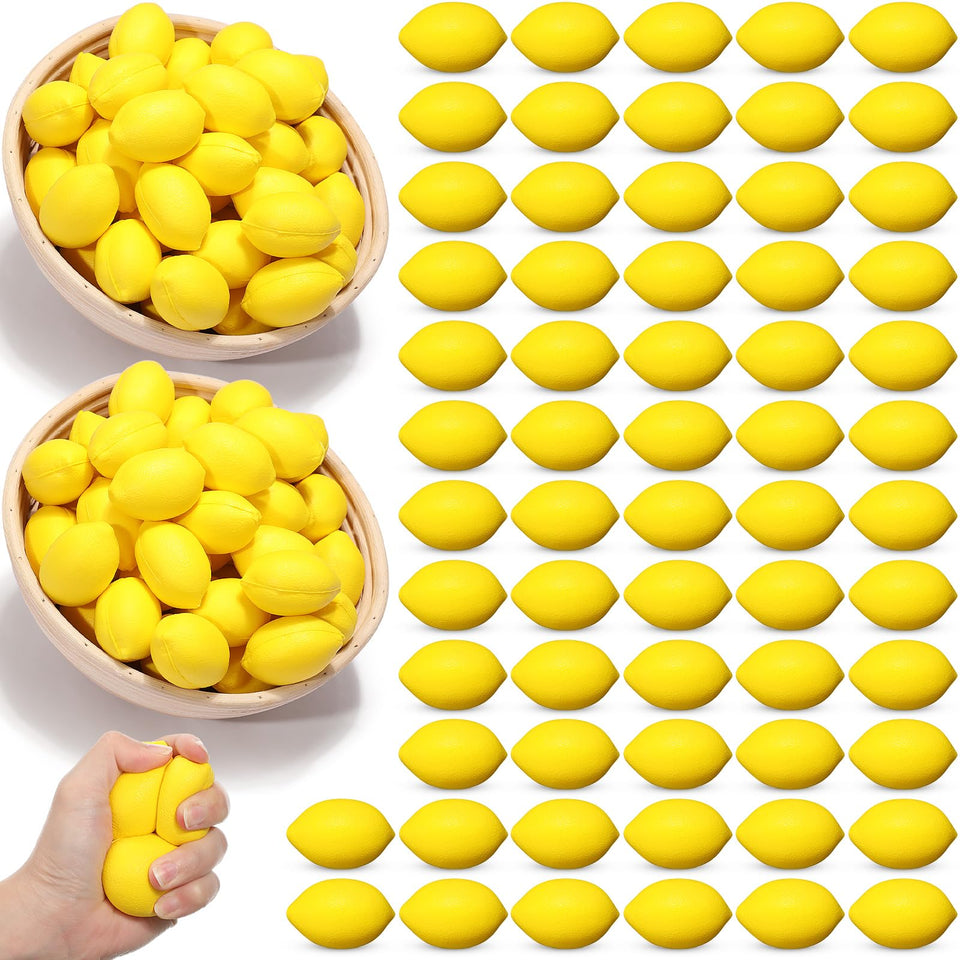 Jerify lemon stress ball close-up texture offering tactile comfort during focus tasks