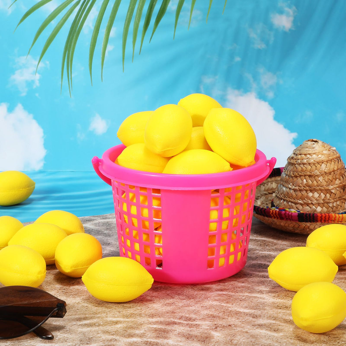 Jerify lemon stress ball bright yellow surface emphasizes cheerful stress relief moments