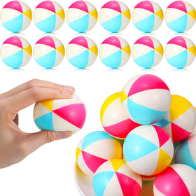 Jerify mini beach stress balls 24-pack in PU foam for stress relief and play.