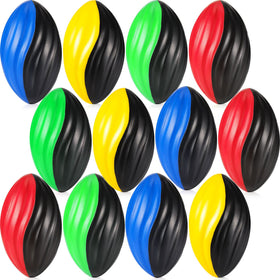 Jerify mini foam footballs with spiral design for easy grip and throw.