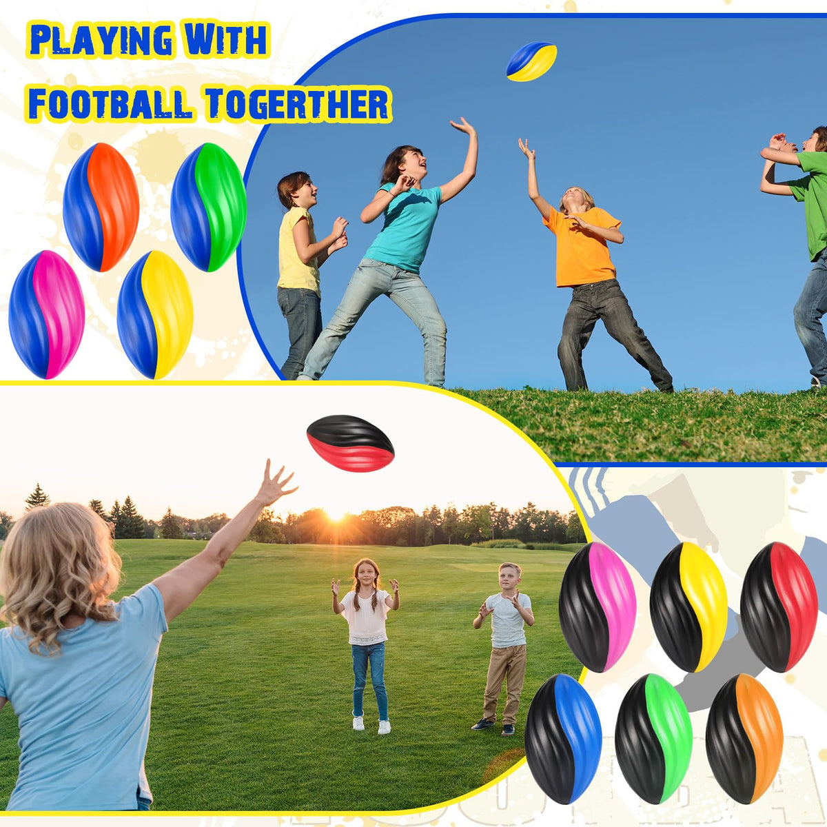 Jerify non-toxic foam footballs provide safe, hands-on learning.