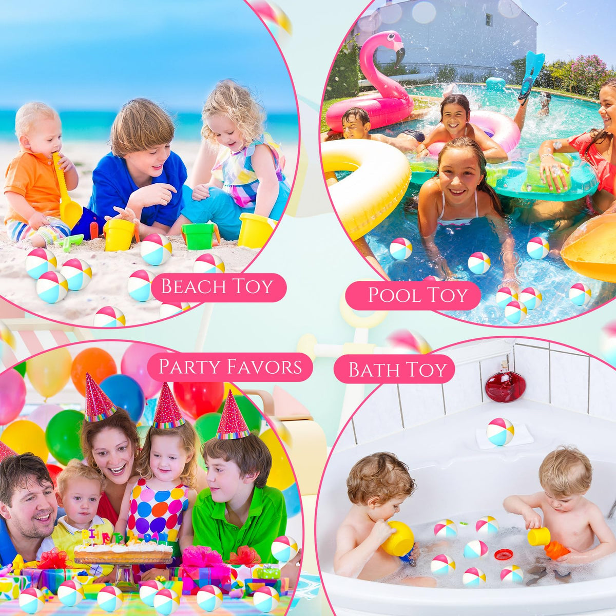 Jerify rainbow-colored stress balls for festive beach party vibes