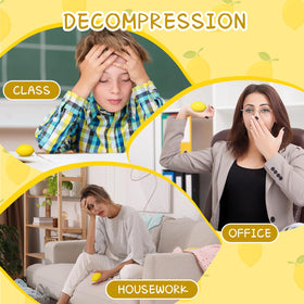 Jerify soft PU foam lemon stress ball highlights quick recovery