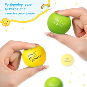 Jerify blue foam stress ball with quotes to support concentration
