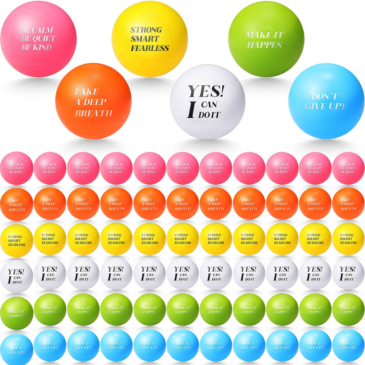 Jerify red motivational quote stress ball for office focus and calm