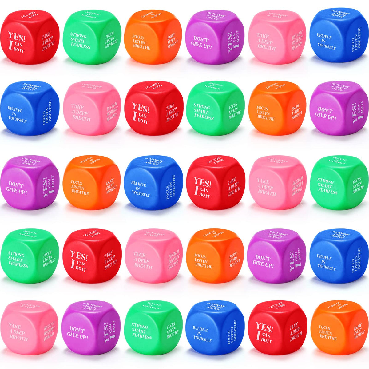 Jerify stress cubes colorful pack on desk for quick mood boost and focus.