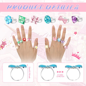 Jerify butterfly charm ring adds playful detail for pretend play.