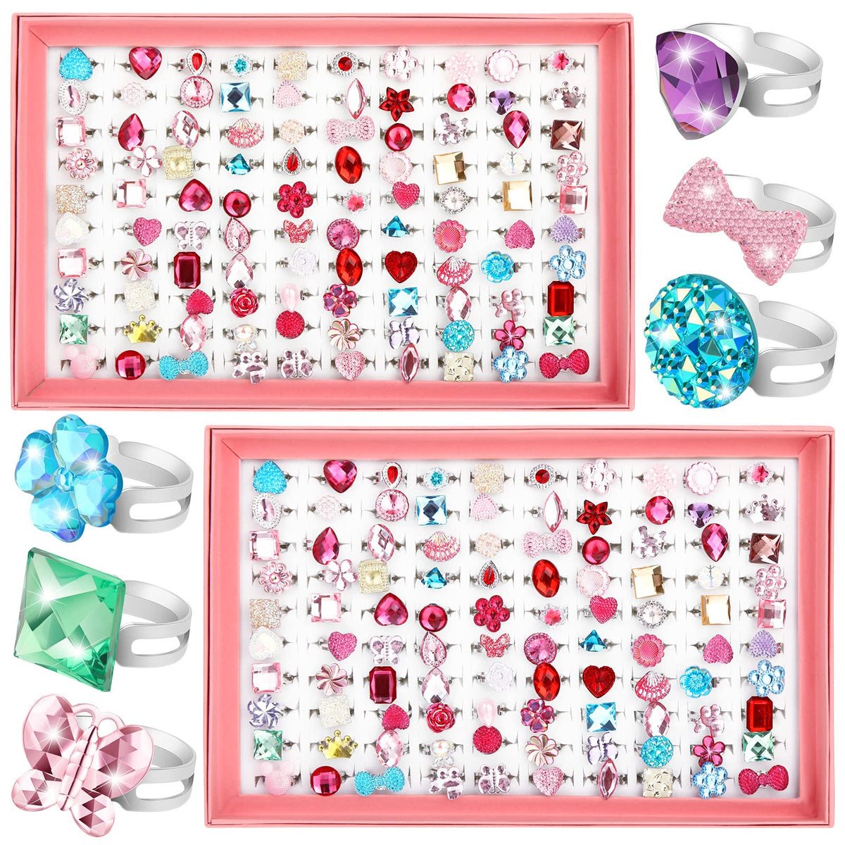 Jerify Valentine two-box set with pink storage boxes for gifting and display.