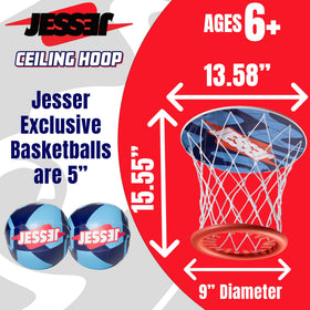 Jesser net and compact hoop bring court vibes to small spaces.
