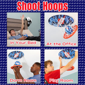 Two Jesser foam balls provide soft shots for indoor practice.