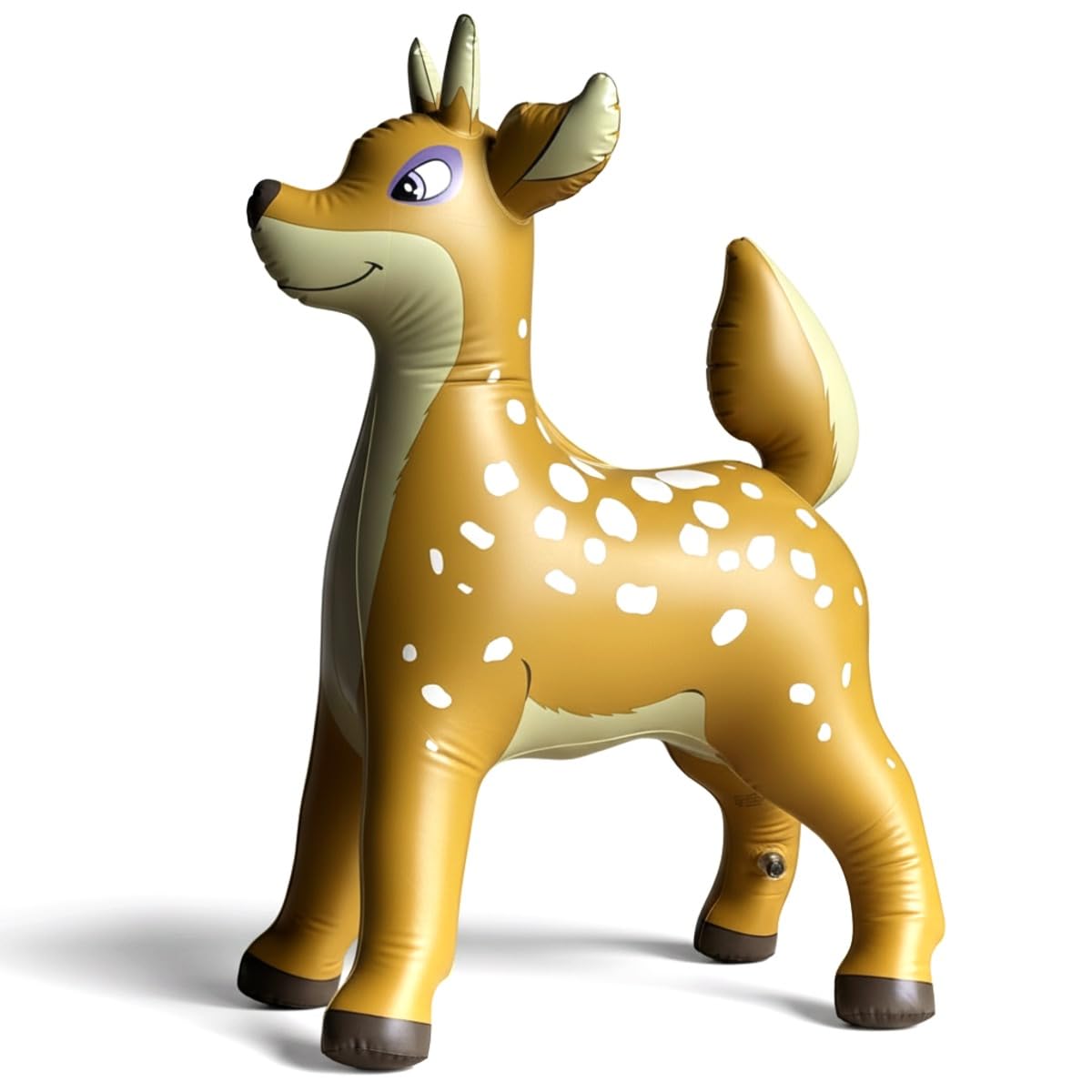 Jet Creations 36-inch inflatable Christmas deer stands upright for porch and yard displays.
