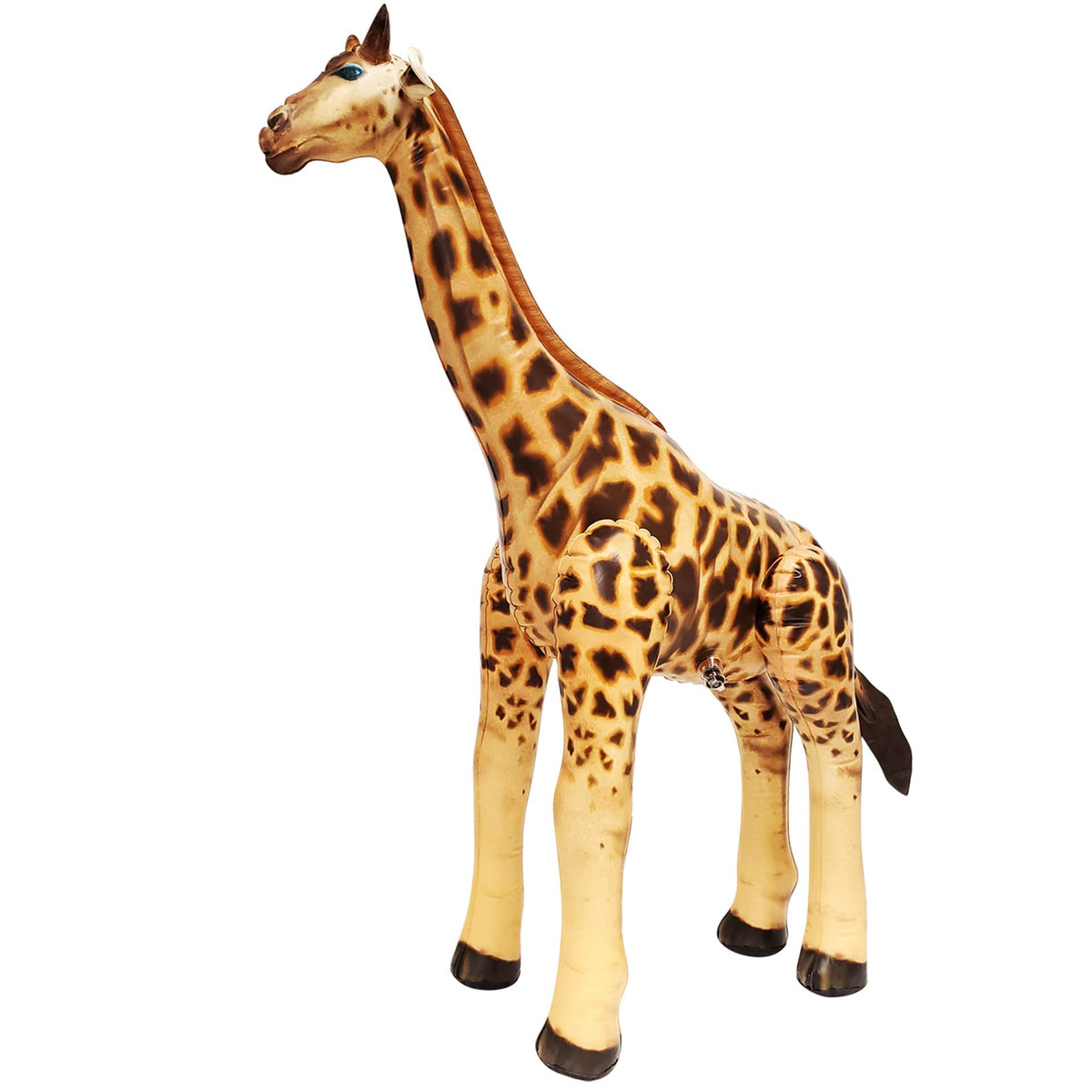 Jet Creations 36-inch inflatable giraffe standing for bold pool party decor.