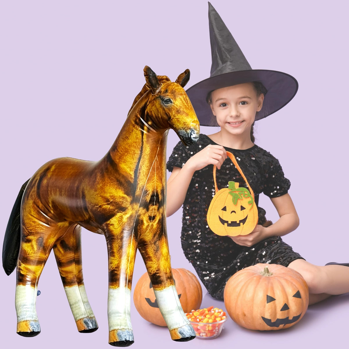 Outdoor-ready Jet Creations inflatable horse for events and gatherings
