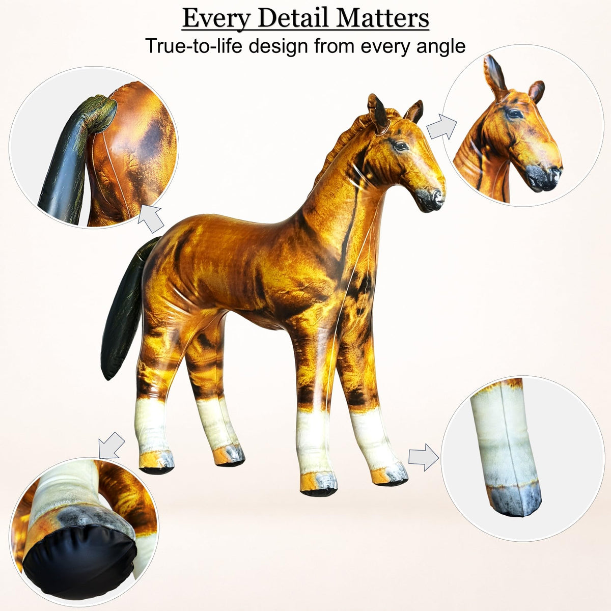 Jet Creations horse as a photo prop in a styled scene