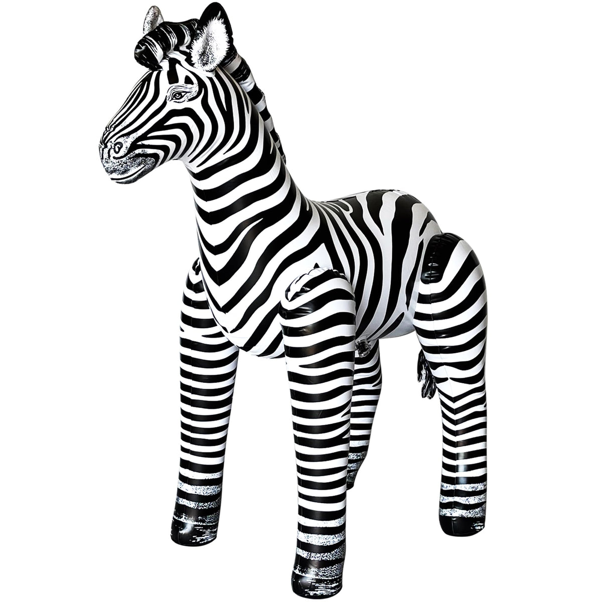 Jet Creations An-ZEB3 inflatable zebra stands tall for eye catching party decor