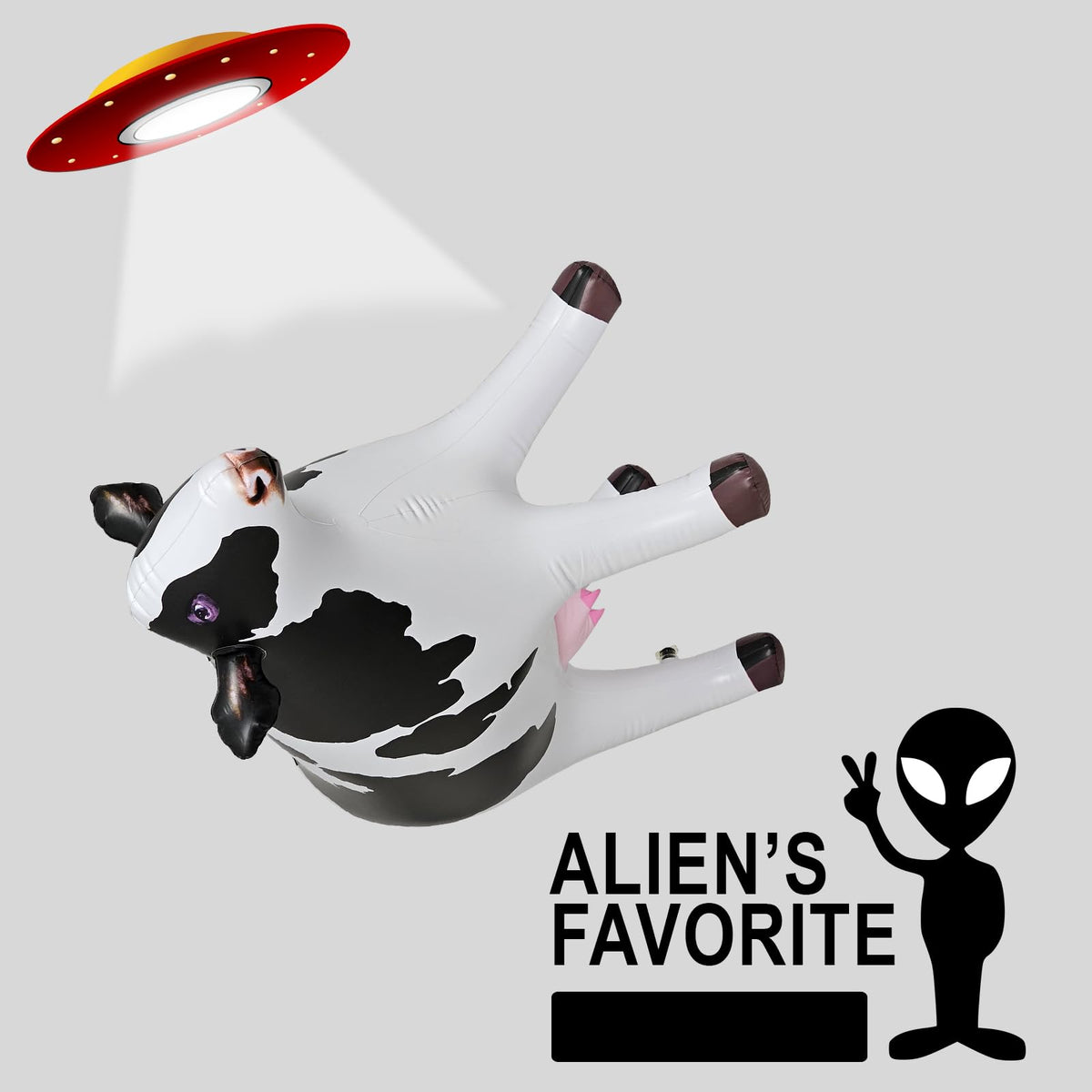 Jet Creations cow inflatable designed for year-round indoor and outdoor use.