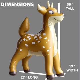 Jet Creations not-for-ride-on inflatable deer designed for display and gentle play.