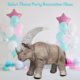 Jet Creations rhino photo backdrop inflatable for interactive photo opportunities.