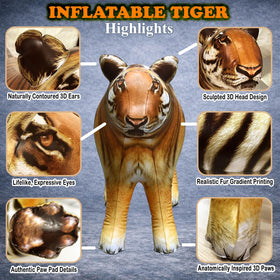 Jet Creations tiger party decor perfect for safari themed events.