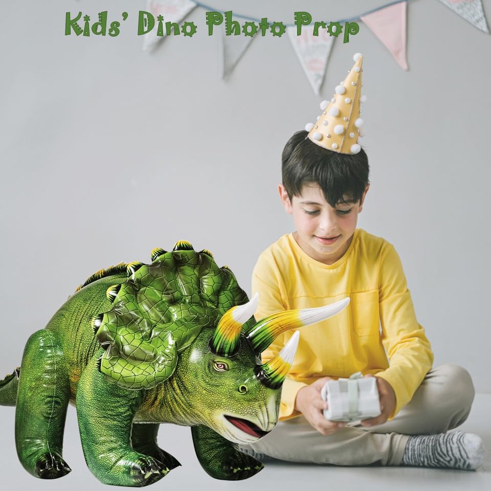 Jet Creations Triceratops full body green serves as a versatile prop.