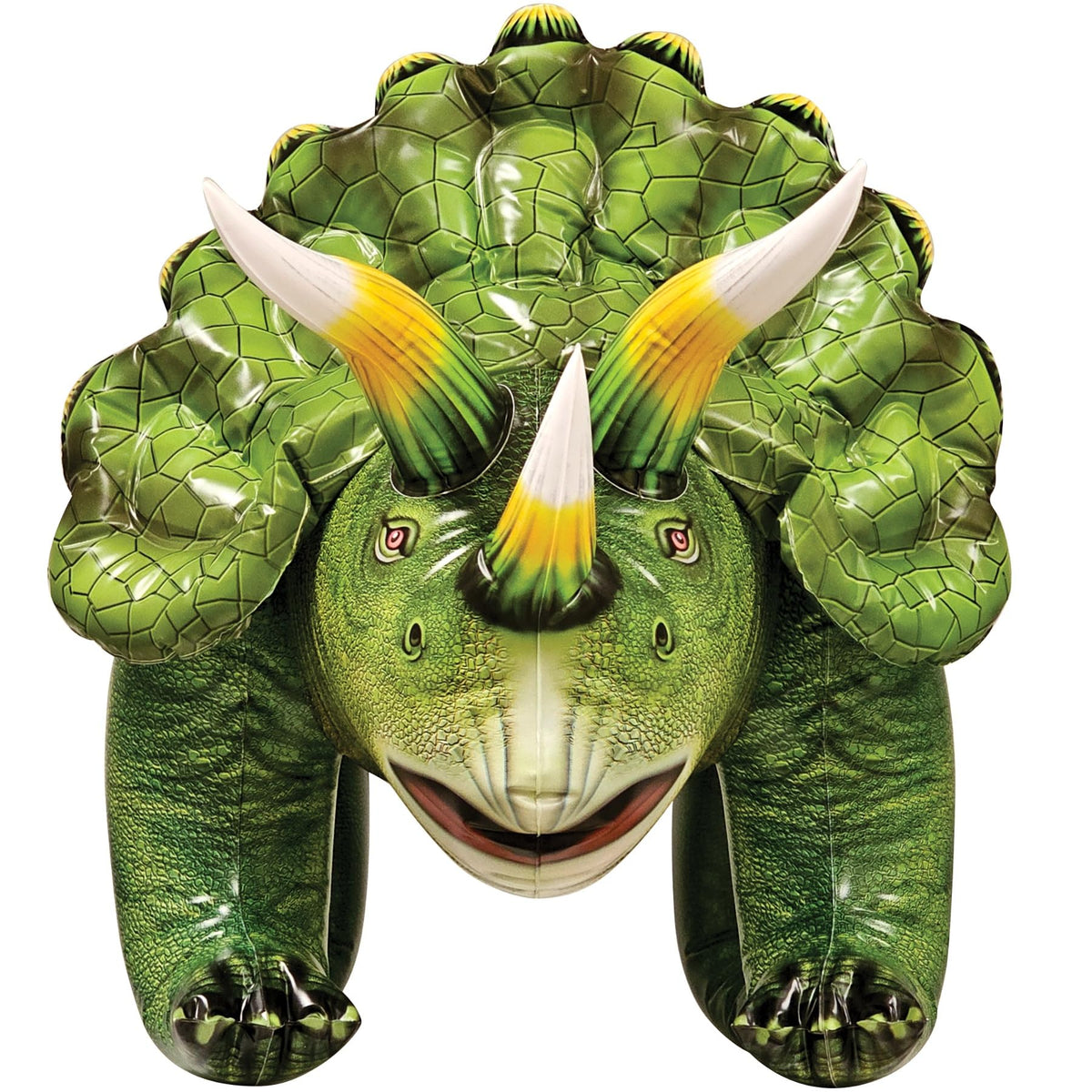 Jet Creations Triceratops phthalate-free PVC green ensures safer play.