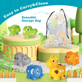 Jetbotell Montessori fine motor toy close-up highlights chunky pieces and smooth edges for little hands.