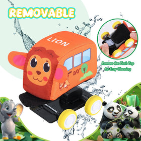 Jetbotell panda pull back vehicle boosts exploration and fine motor precision