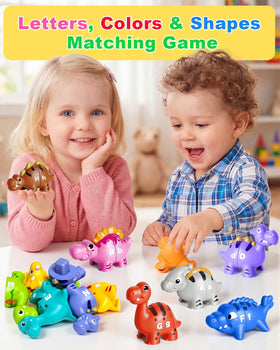 Jetbotell toddler learning toy set encourages color sorting and alphabet awareness