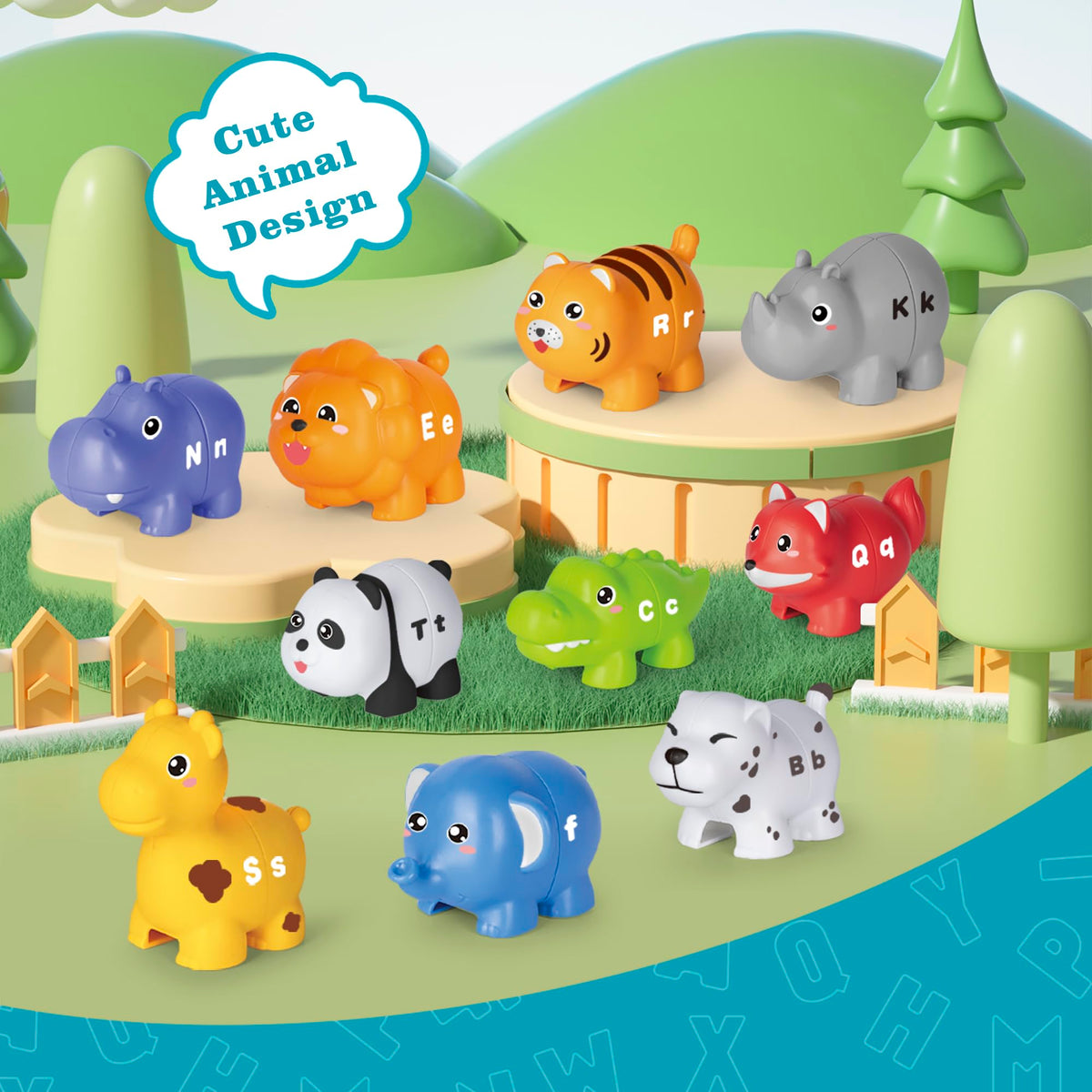Jetbotell uppercase-lowercase letters close-up illustrates pairing letters for early literacy readiness.