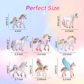 Jetec unicorn flying horse figurine adds whimsy to displays and party tables.