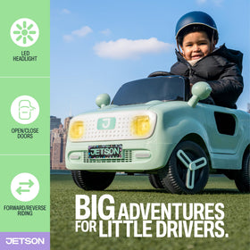 Jetson Mako remote override enables parent control during toddler rides.