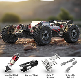 Jetwood 1:16 RC car honeycomb chassis supports rugged bashing.
