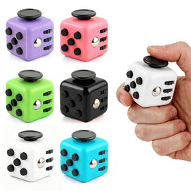 Jevuoyee 6-pack fidget cubes front view for focused work and stress relief