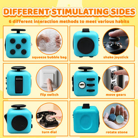 Jevuoyee fidget cube button-switch surfaces support varied focus moments