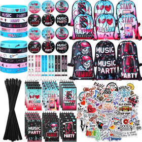 Jexine music bracelets on display for party favors and kids' wear