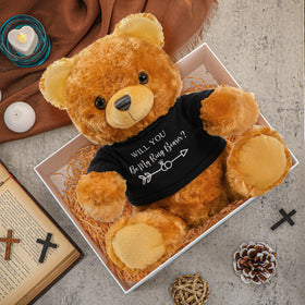 Jexine ring-bearer bear with clothes, ideal decor and keepsake for celebrations