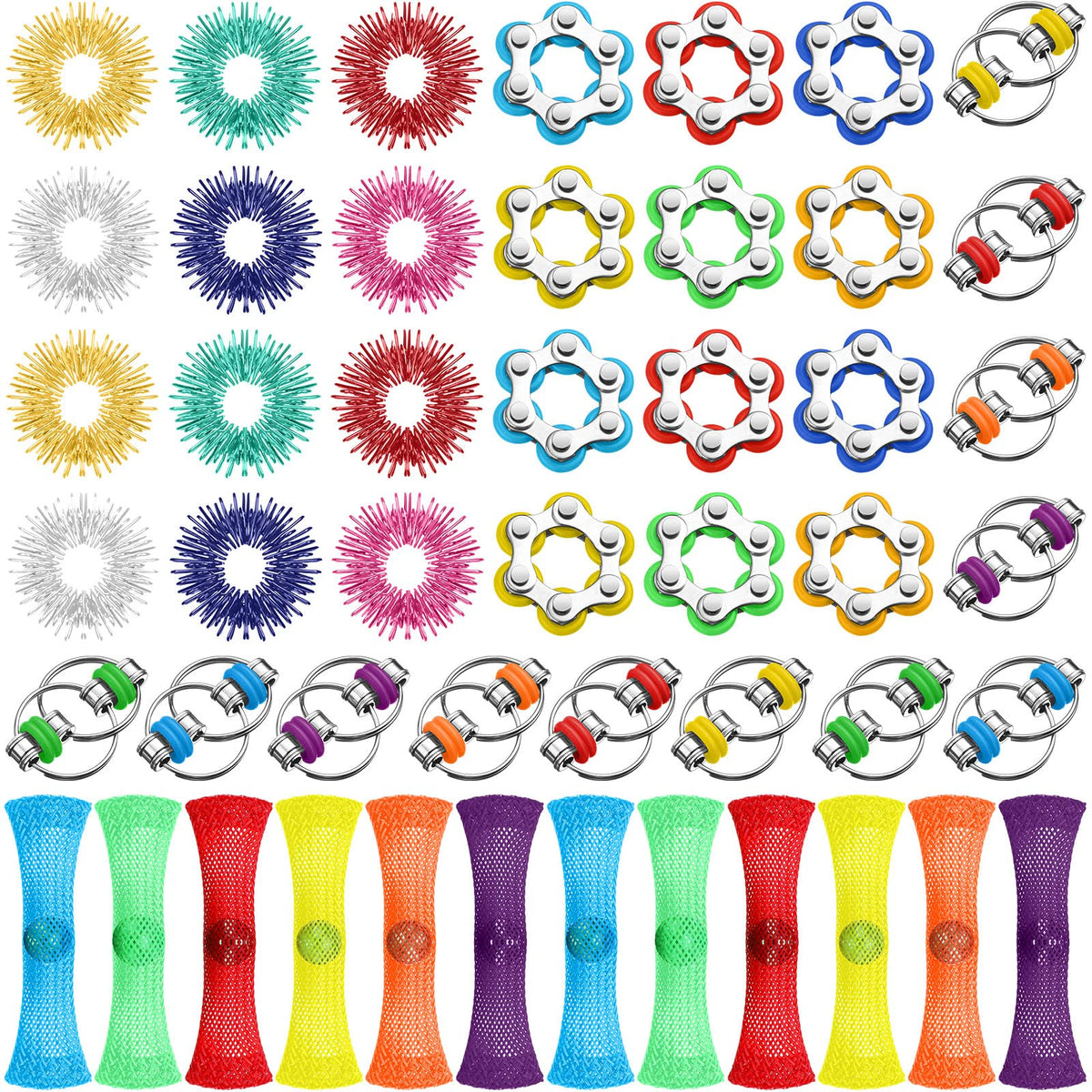 Jexine roller chain fidget toy for focus and calm