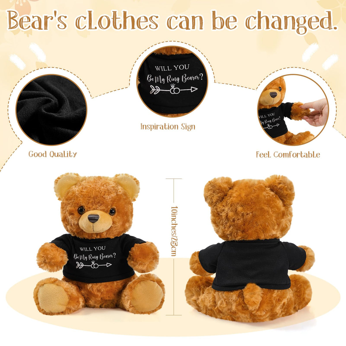 Jexine two bears wedding proposal gift, ready to delight guests and photos