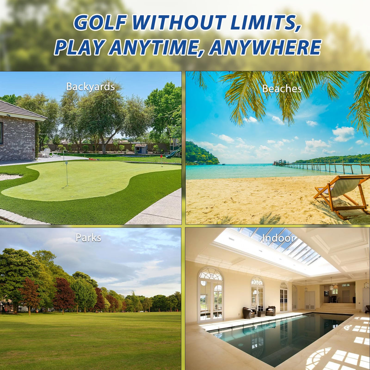 JFHID beach and backyard session delivers family-friendly golf fun.