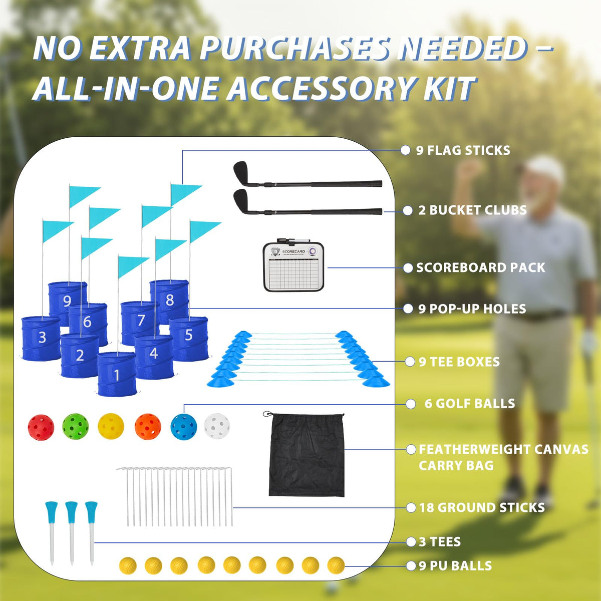JFHID portable carry bag setup supports on-the-go play at any location.