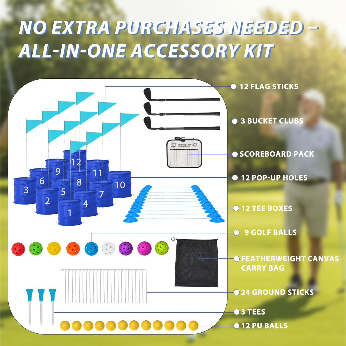 JFHID real club feel and feedback helps refine your swing at any skill level.