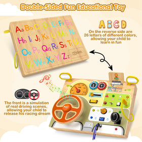 JGOBUB lever and buttons boost hand-eye coordination through engaging tasks