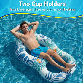 JGV Pool Floats inflates quickly and is portable for travel