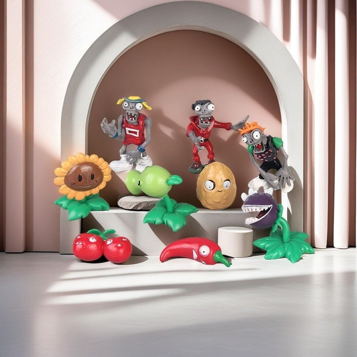 JHESAO PVZ plush toys, vibrant colors for bedroom decor.