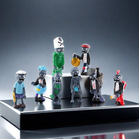 JHESAO PVZ collectible figures, great for display and collection.