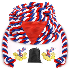 JHkim 60ft tug-of-war rope ready for outdoor play and team building.