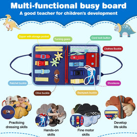 JHkim Busy Board clock activity encourages time-related cognitive skills