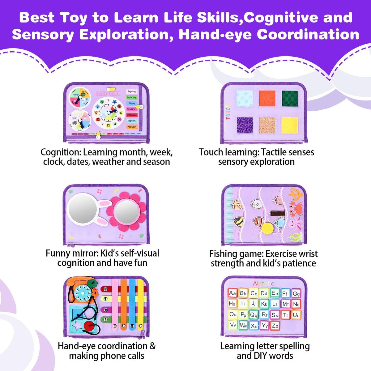 JHkim Busy Board Clocks page builds time awareness and fine motor skills