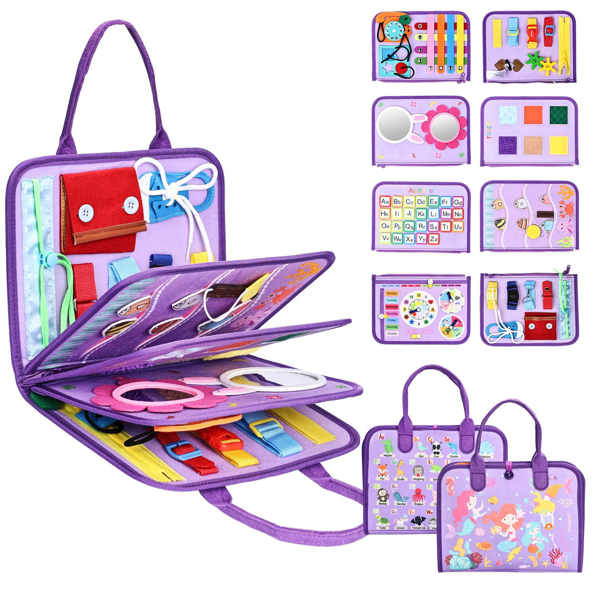 JHkim Busy Board Daily Dressing page supports independent dressing during car trips