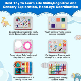 JHkim Busy Board daily-dressing page helps little hands practice dressing skills.